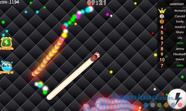 Snake Crawl cho Android có thiết kế đồ họa 3D đẹp mắt