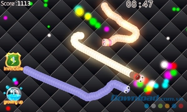 Hãy cố gắng trở thành con rắn dài nhất trên bản xếp hạng của Snake Crawl cho Android