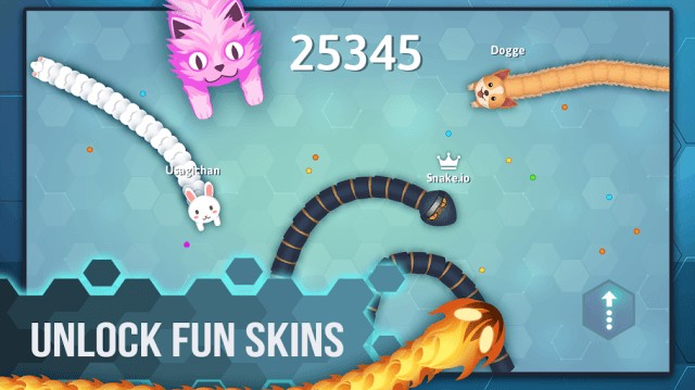 Snake.io có rất nhiều skin rắn độc đáo