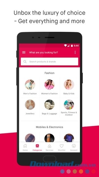 Bạn có thể mua mọi thứ trên ứng dụng