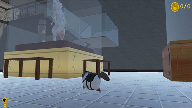 Thu thập những món đồ lặt vặt và làm nhiệm vụ để lên cấp trong Sneaky Kitten game