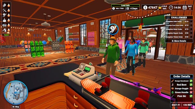 Bạn vào vai người quản lý của một nhà nghỉ vùng băng tuyết