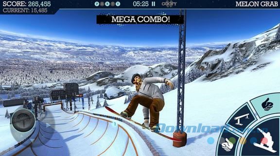 Giao diện game Snowboard Party Lite cho Windows 8