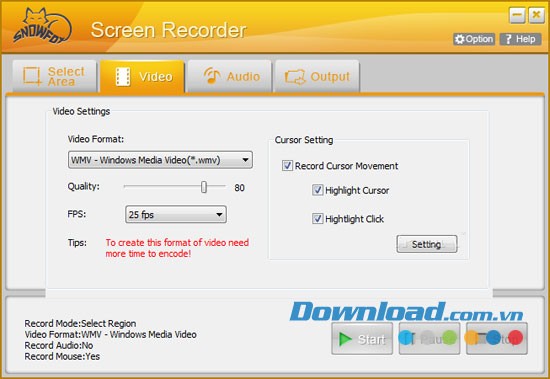 SnowFox Screen Recorder