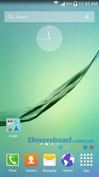 Giao diện sử dụng của ứng dụng SO Launcher