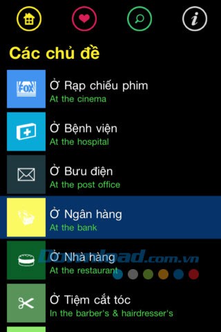Sổ tay đàm thoại Anh-Việt for iOS 1.4 - Ứng dụng học tiếng Anh