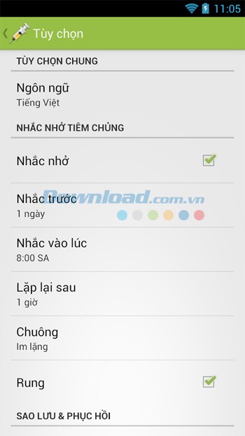Sổ tiêm chủng cho Android
