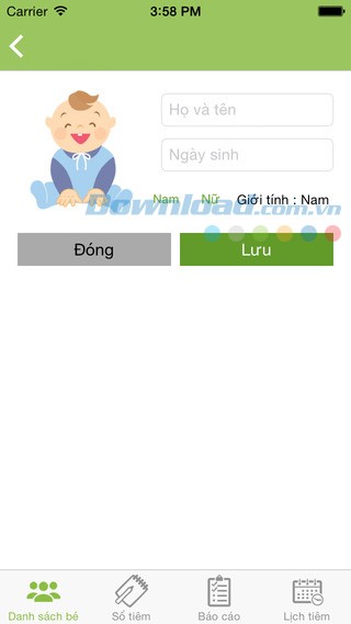 Sổ tiêm chủng cho iOS