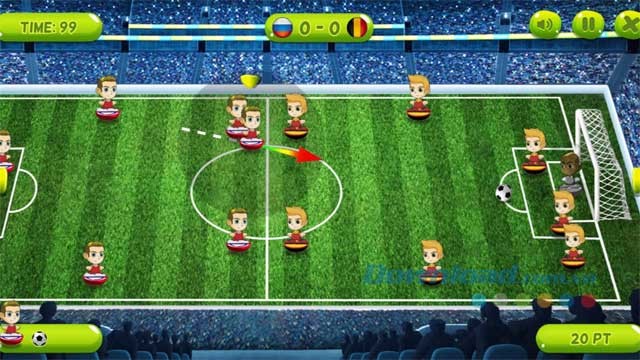 Điều khiển giống game bi lắc