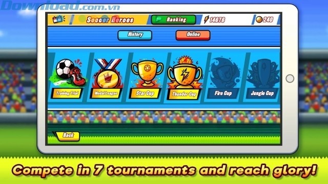 Hoàn thành 7 giải đấu và giành lấy vinh quang