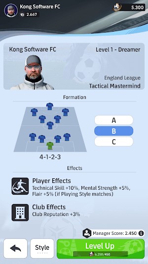 Bạn vào vai một huấn luyện viên kiêm nhà quản lý CLB