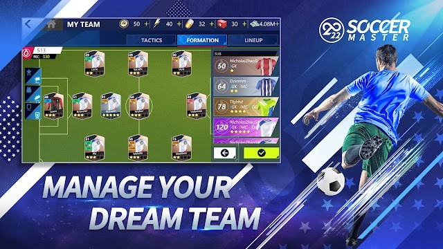 Quản lý đội bóng trong mơ của bạn trong game Soccer Master - Football Games