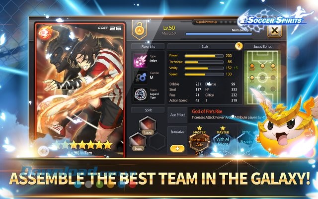 Giành lấy các cầu thủ suất sắc trong game Soccer Spirits