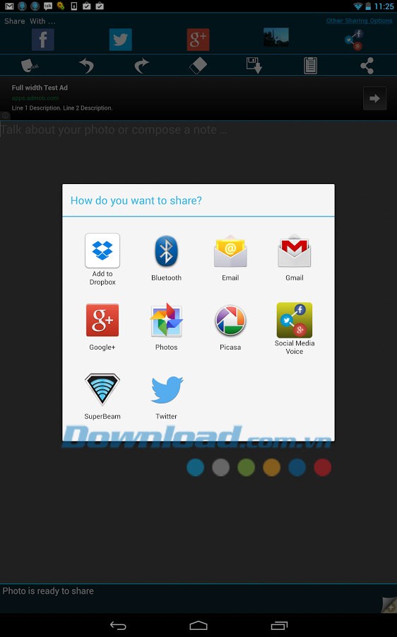 Social Media Voice Notepad for Android