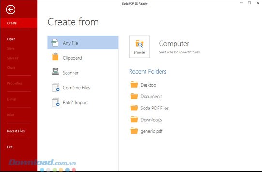 Tạo file PDF từ nhiều nguồn