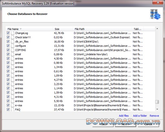 SoftAmbulance MySQL Recovery