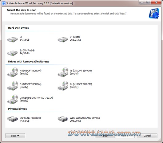 SoftAmbulance Word Recovery