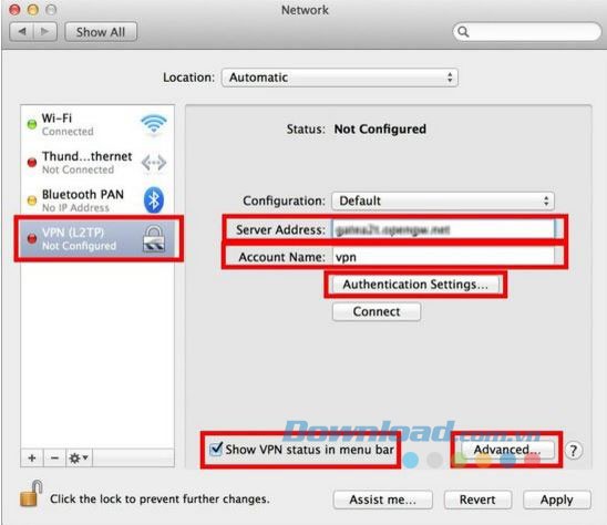 Tình trạng kết nối thành công