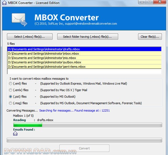 SoftLay MBOX Converter