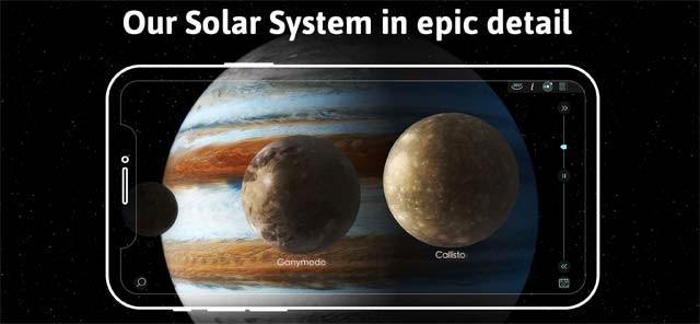 Hệ Mặt Trời xuất hiện vô cùng chi tiết trên màn hình di động của bạn