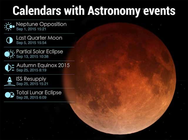 Tính năng Lịch thiên văn giúp bạn không bỏ lỡ sự kiện quan trọng nào