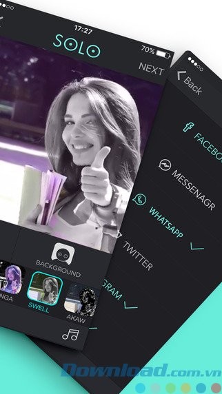 Chia sẻ video selfie