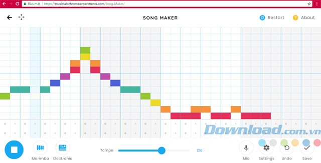 Giao diện Song Maker