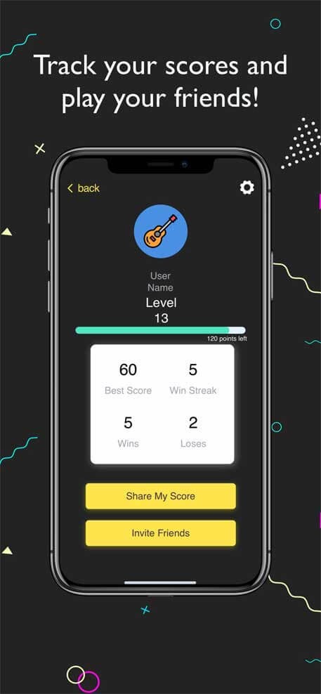 Song Quiz cho iOS có âm thanh chất lượng cao