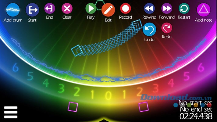 Các tùy chọn trong SongArc