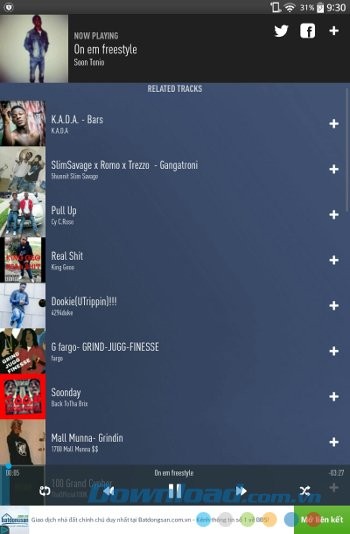 Tính năng đề xuất bài hát của SongFlip