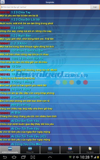 SongIndex for Android