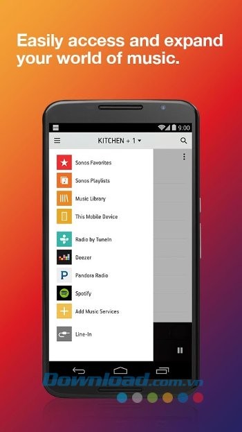 Thao tác sử dụng Sonos Controller đơn giản
