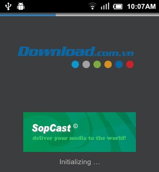 Quá trình thiết lập của Sopcast Android