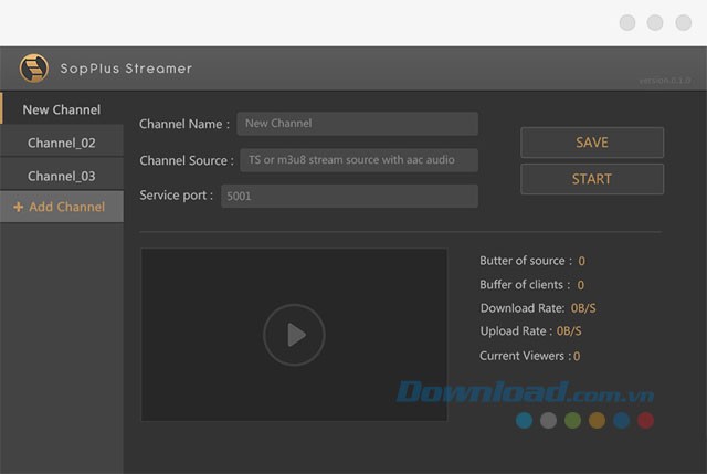 Thiết lập kênh chia sẻ media
