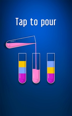 Sort Water Puzzle có cách chơi đơn giản, điều khiển bằng một tay