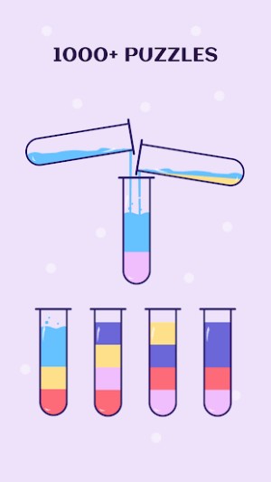SortPuz có hơn 1000 câu đố phân loại nước màu thú vị