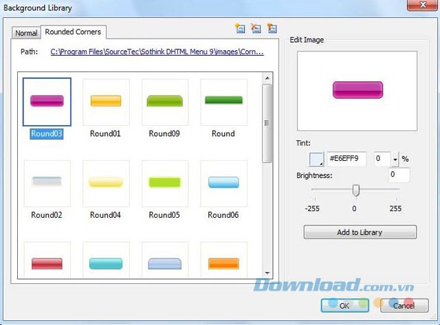 Thư viện hình nền với nhiều lựa chọn tùy chỉnh