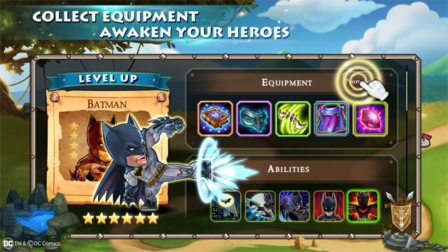 Thu thập trang bị và đánh thức anh hùng của bạn