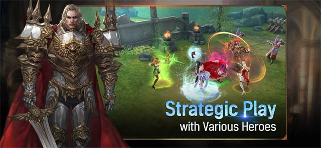 Gameplay chiến thuật với nhiều anh hùng