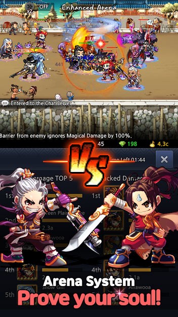 Đấu trường là nơi bạn thể hiện sức mạnh và chiến thuật của mình