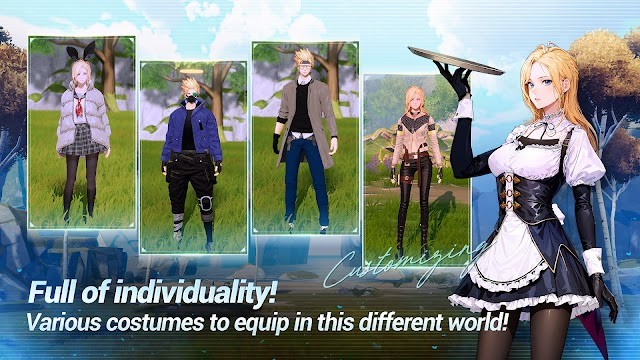 Tùy chỉnh trang phục và trang bị của nhân vật trong quá trình phiêu lưu của Soul Slayer Idle