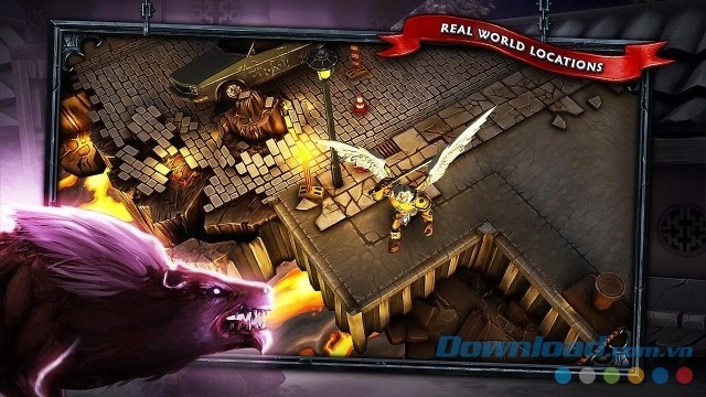 Chiến đấu ở nhiều địa điểm khác nhau có thực trên thế giới