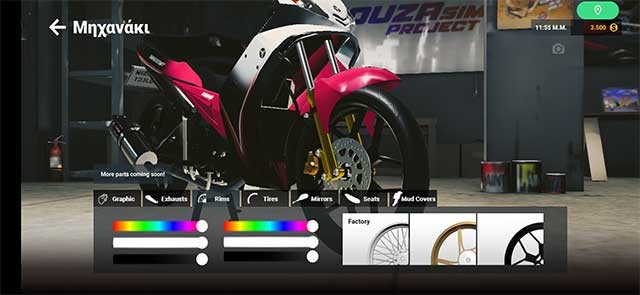 Chỉnh sửa mọi bộ phận của chiếc xe của bạn theo ý thích trong game SouzaSim Project