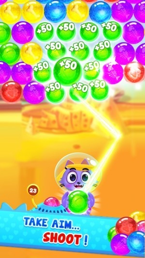 Cùng chú mèo của bạn bắn bóng ngoài không gian