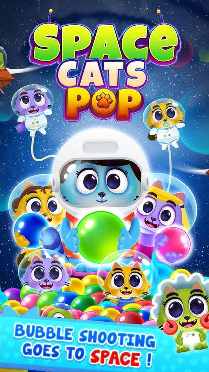 Game match-3 khám phá vũ trụ cùng mèo con - Space Cats Pop