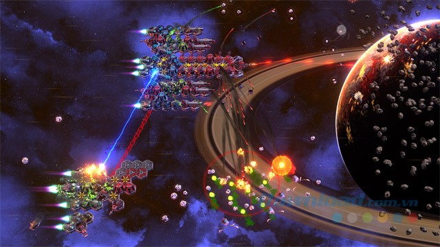 Giao diện chính của game chiến thuật Space Run Galaxy cho máy tính