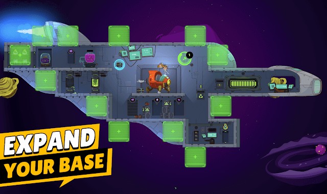 Mở rộng căn cứ của bạn trong không gian trong game Space Squad Survival