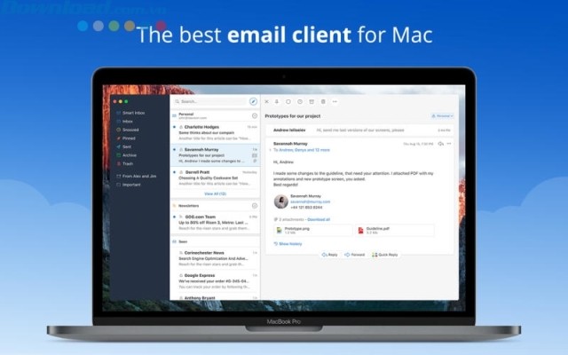 Ứng dụng quản lý email tốt nhất trên mac
