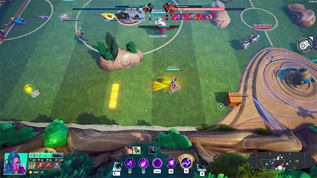 Trong mỗi trận đấu, hai đội - mỗi đội gồm bốn người chơi sẽ đối đầu nhau