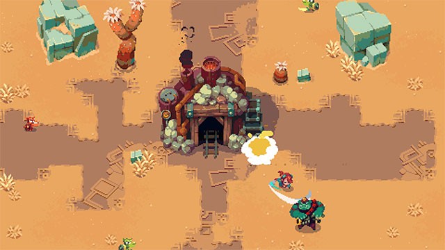 Khám phá thế giới Sparklite được tạo ngẫu nhiên theo tiến độ chơi